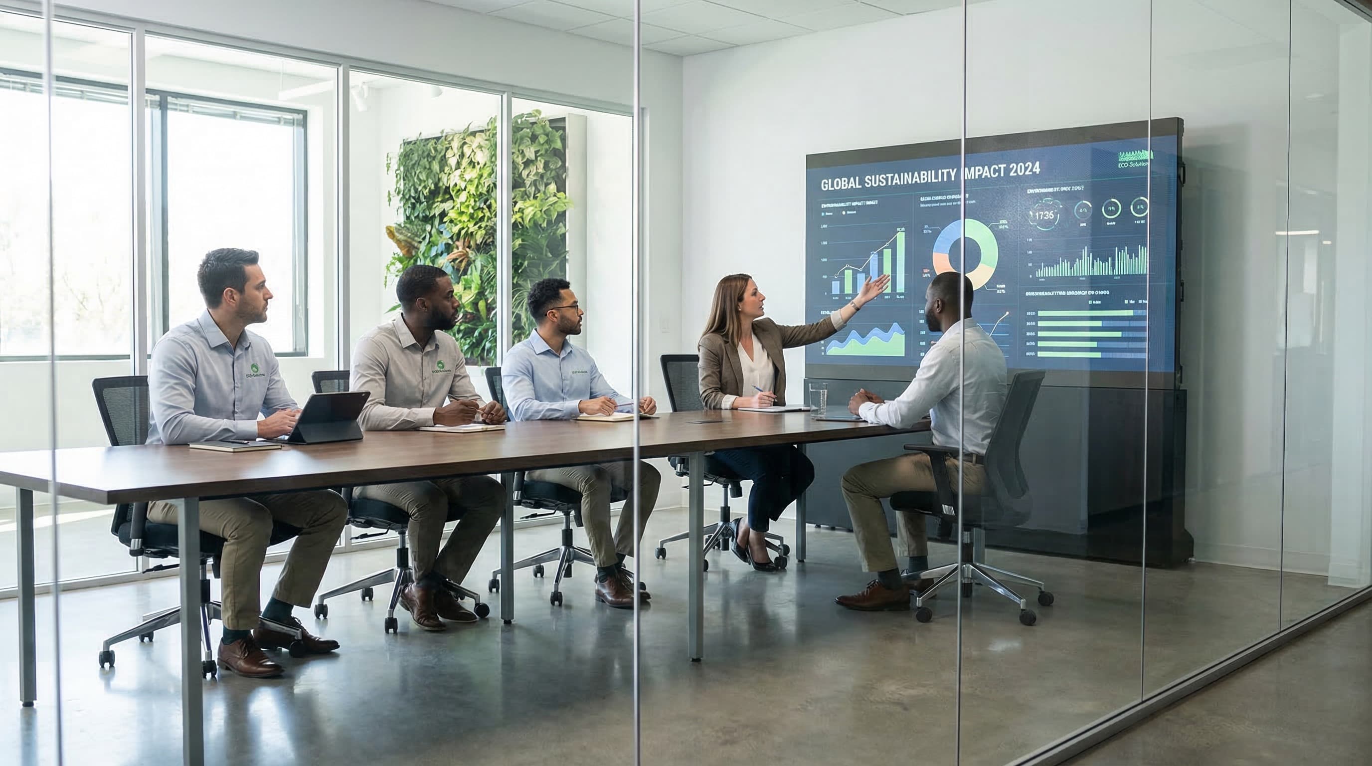 Enterprise brand ESG dashboard showing campaign attribution and packaging recovery tracking